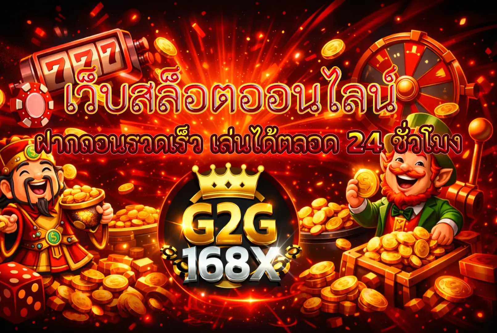 G2G168X เว็บสล็อตออนไลน์ ฝากถอนรวดเร็ว เล่นได้ตลอด 24 ชั่วโมง